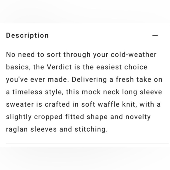 RVCA The Verdict Cropped Sweater Ladies Size S - Picture 11 of 12